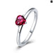 925 Sterling Silver Ring Love Heart Original Wedding Jewelry