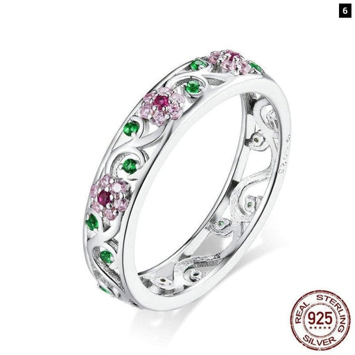 925 Sterling Silver Secret Garden Finger Ring For Women