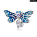 925 Sterling Silver Shiny Dragonfly Charm For Diy Bracelet