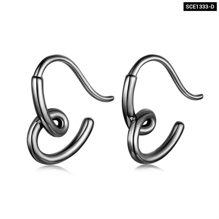 925 Sterling Silver Simple Heart Women Ear Studs Tiny Stud