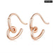 925 Sterling Silver Simple Heart Women Ear Studs Tiny Stud