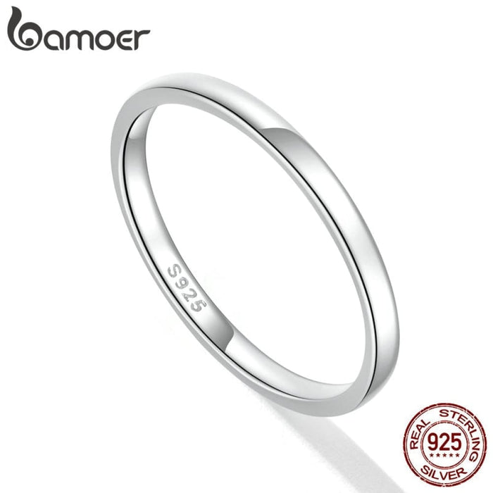 925 Sterling Silver Simple Ring For Women