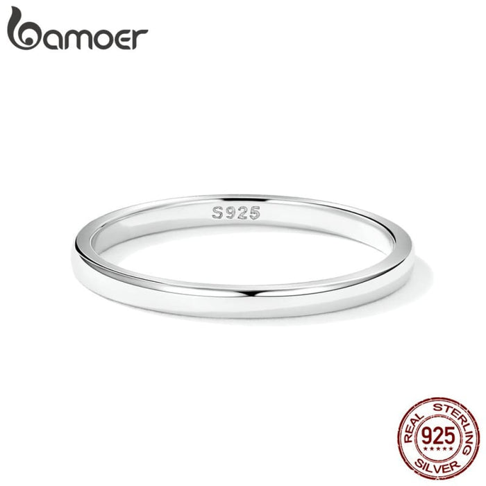 925 Sterling Silver Simple Ring For Women