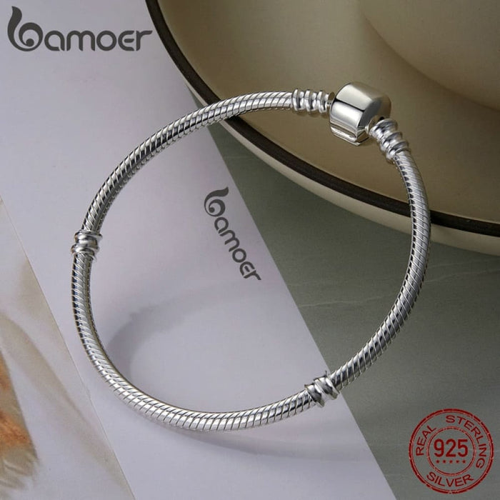 925 Sterling Silver Snake Chain Bracelet For Women