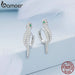 925 Sterling Silver 3d Snake Earrings For Women