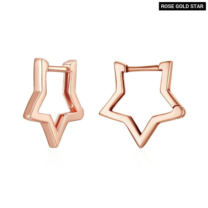 925 Sterling Silver Star Shape Ear Buckle Minimalist