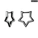 925 Sterling Silver Star Shape Ear Buckle Minimalist