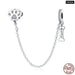 925 Sterling Silver Stars & Moon Sunflower Safety Chains