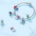 925 Sterling Silver Travel London Charm Pink Cable Car