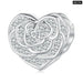 925 Sterling Silver Wedding Series Heart Of Rose Bead Dress