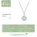 925 Sterling Silver White Opal Sun Pendant Apollo Chain