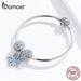 925 Sterling Silver Winter Snowflake Princess Bangle