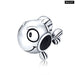 925 Sterling Silver Yellow Enamel Clownfish Metal Charm