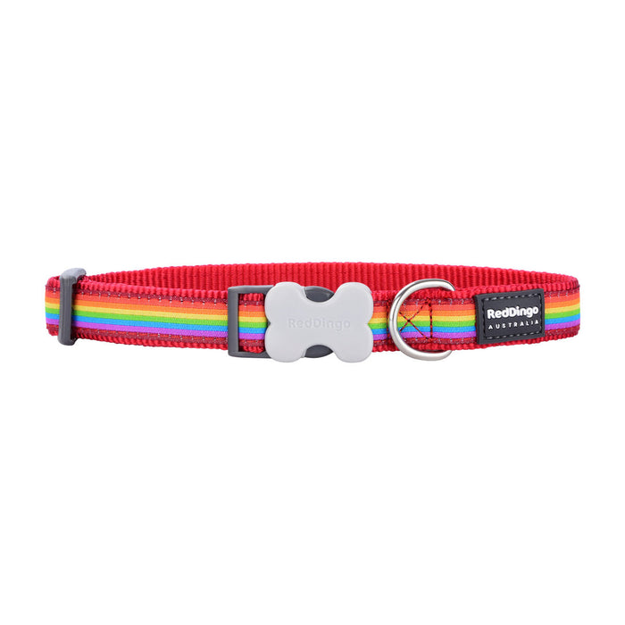 Dog Collar By Red Dingo Rainbow Multicolour