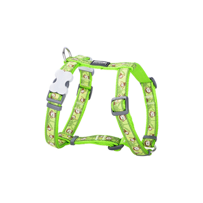 Dog Harness By Red Dingo Style Monkey Lime Green