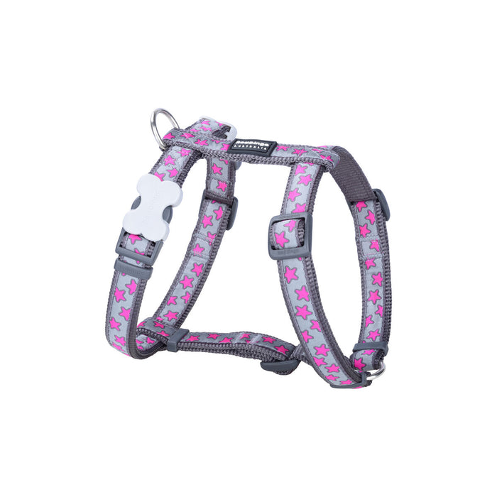 Dog Harness By Red Dingo Style Hot Pink On Cool Grey