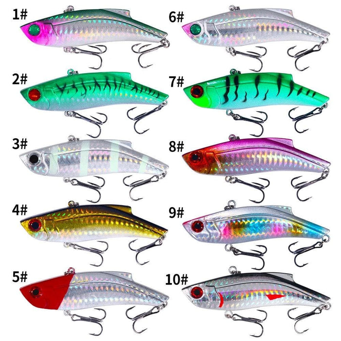 9cm 28g Submerged Trembling Swimming Vib Lure Plastic Bait