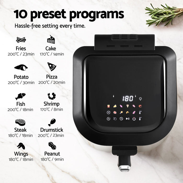 5.5L Air Fryer & Grill Lcd Fryers 1500W