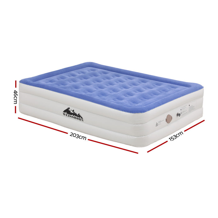 Air Mattress Queen Inflatable Bed 46Cm Air Bed Cube