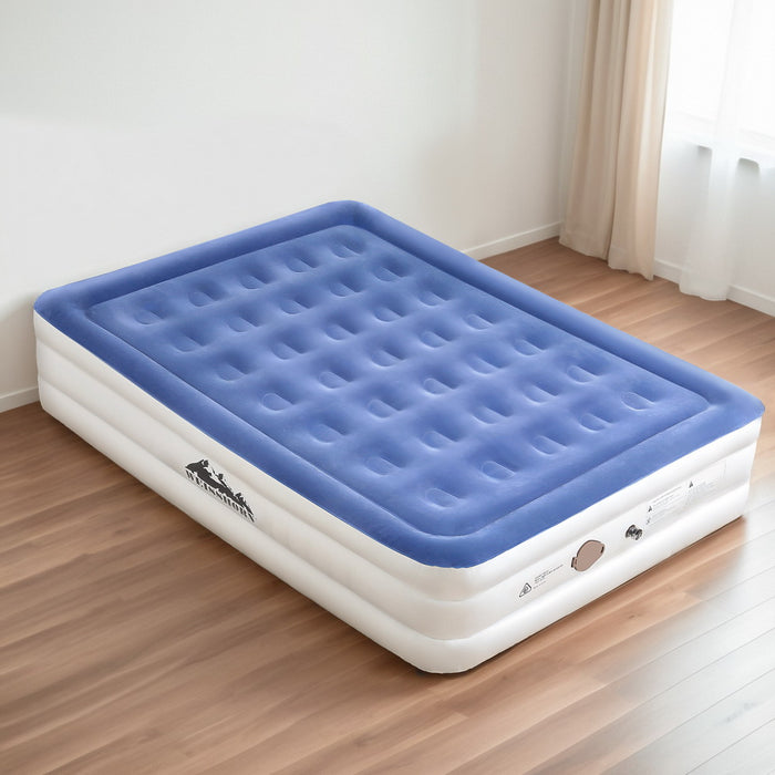 Air Mattress Queen Inflatable Bed 46Cm Air Bed Cube