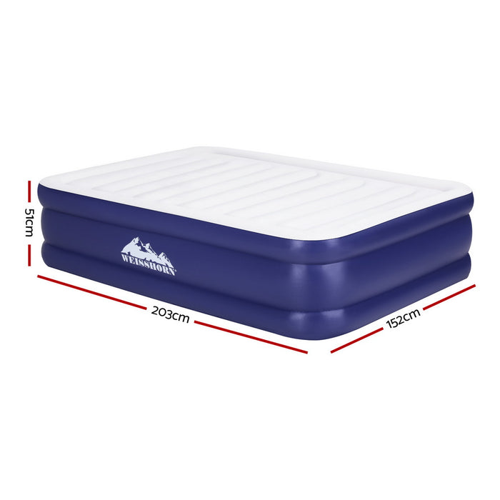 Queen Size Air Mattress Inflatable Bed Air Bed 51Cm