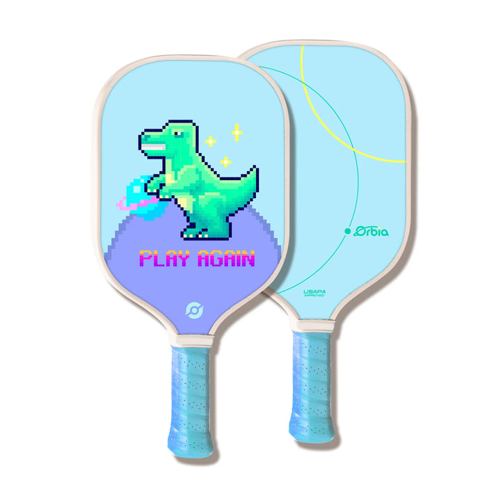 Kids Pickleball Paddle Set 2 Glass Fiber Paddles 4 Pickle Balls Pp Honeycomb Core