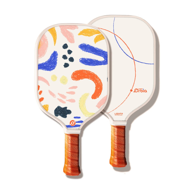 Family Outdoor Pickleball Paddle Set Glass Fiber Pp Core Kid Adult Sizes