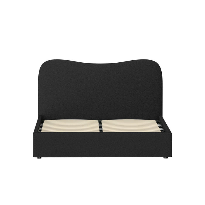 Bed Frame Double Size Boucle Dara