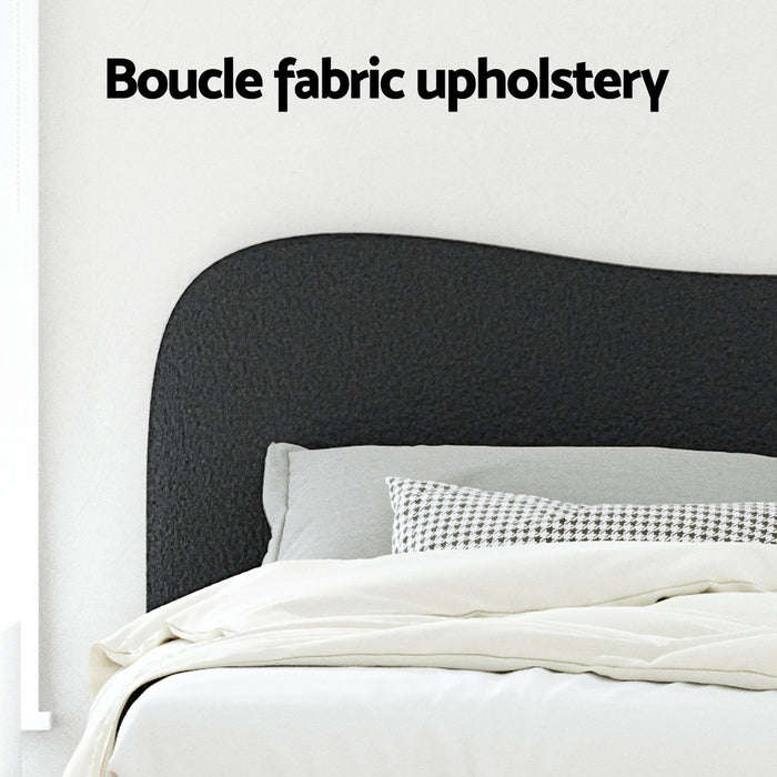 Bed Frame King Single Size Boucle Dara