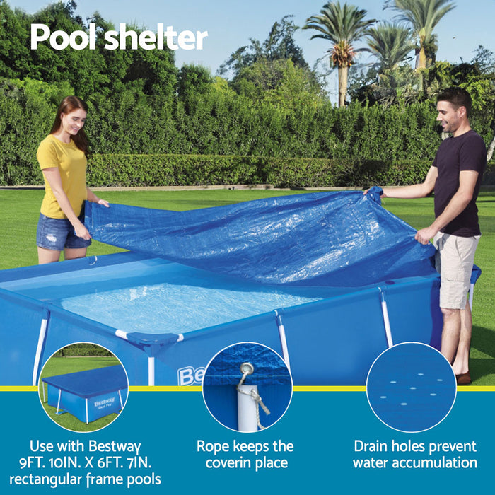 Pool Cover 58106 Fits 3X2.01M Above Ground Swimming Pool Pe Blanket