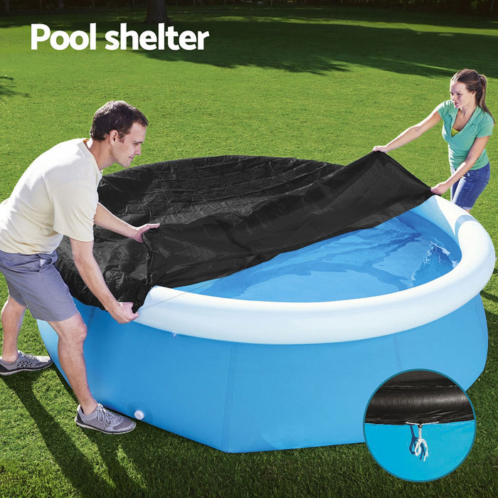 Pool Cover Fits 2.44M Above Ground Swimming Pool Pvc Blanket