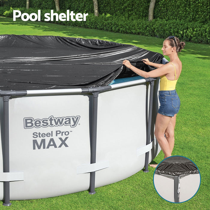 Pool Cover Fits 3.05M Round Above Ground Swimming Pool Pvc Blanket