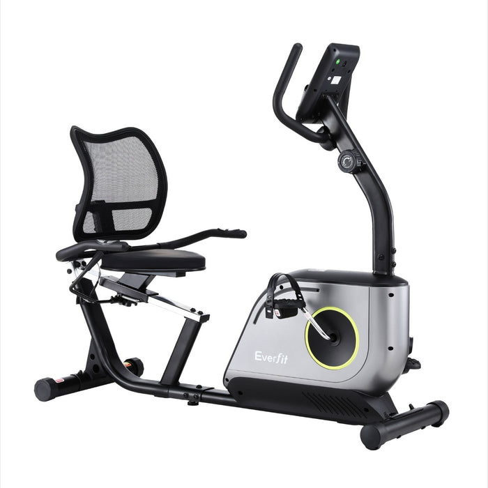 Recumbent Exercise Bike Magnetic Cycling Mesh Chair 120Kg Loading