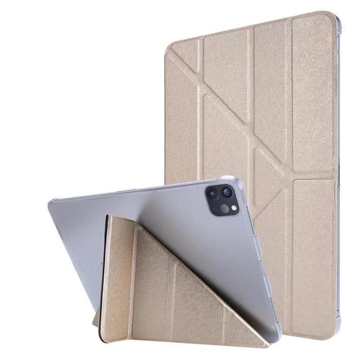 Silk Texture Horizontal Deformation Flip Leather Tablet Case with Holder