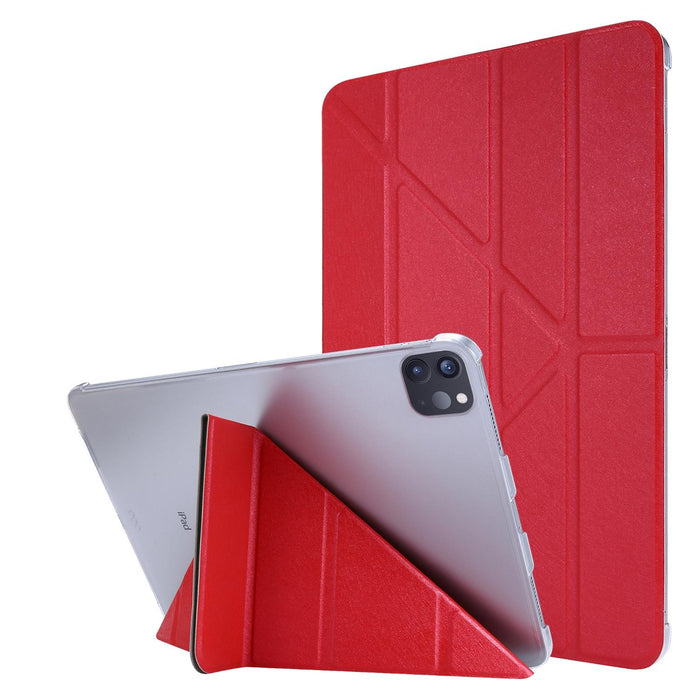 Silk Texture Horizontal Deformation Flip Leather Tablet Case with Holder