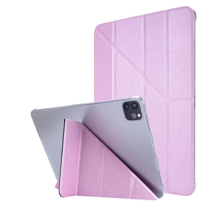 Silk Texture Horizontal Deformation Flip Leather Tablet Case with Holder