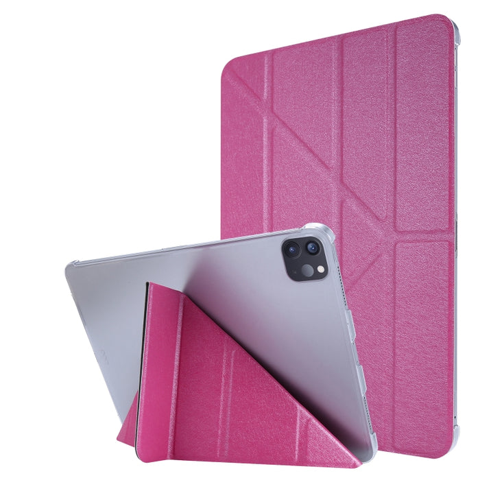 Silk Texture Horizontal Deformation Flip Leather Tablet Case with Holder