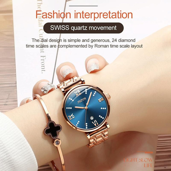 6533 Women Fashion Waterproof Ultra-Thin Quartz Watch