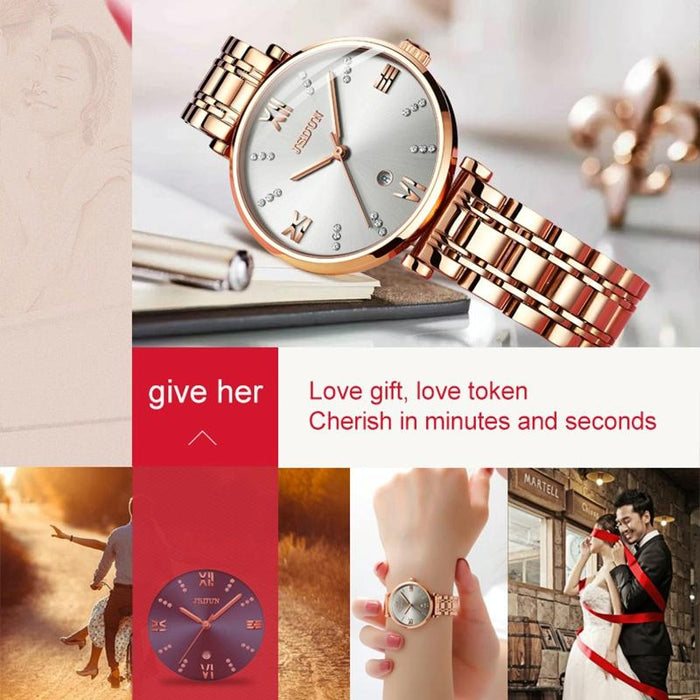 6533 Women Fashion Waterproof Ultra-Thin Quartz Watch