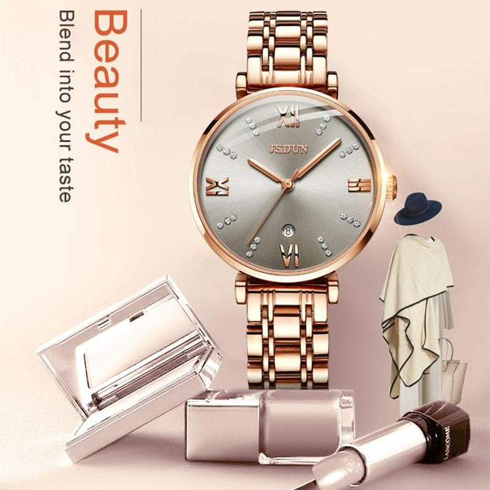 6533 Women Fashion Waterproof Ultra-Thin Quartz Watch