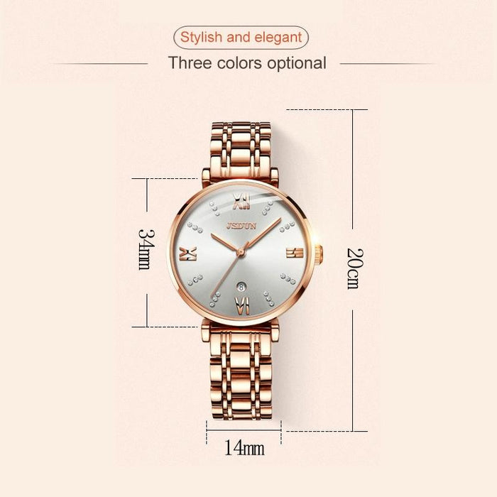 6533 Women Fashion Waterproof Ultra-Thin Quartz Watch