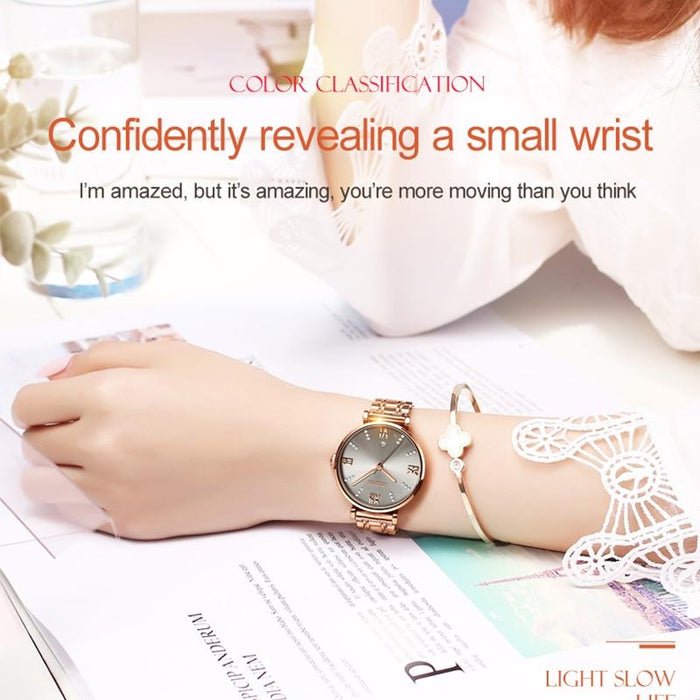 6533 Women Fashion Waterproof Ultra-Thin Quartz Watch