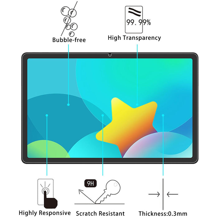 For Lenovo Tianjiao Pad 11 Inch/Honor Tab V7 Pro 2 Pcs 9H 2.5D Explosion-Proof Tempered Tablet Glass Film