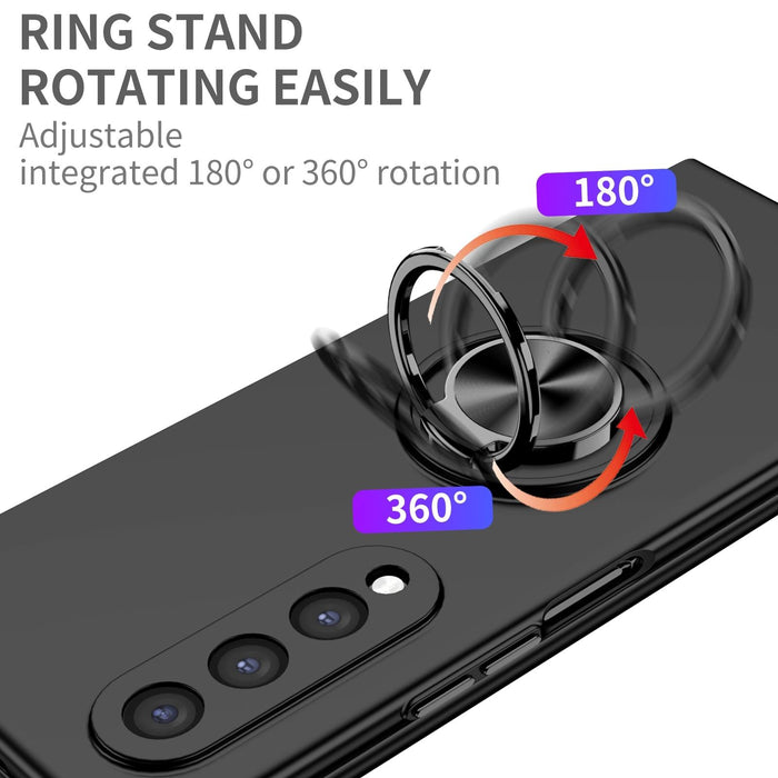 For Galaxy Z Fold4 5G Armor Ring Holder Phone Case