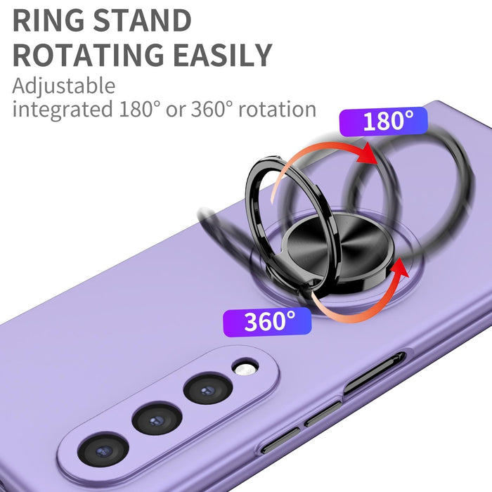 For Galaxy Z Fold4 5G Armor Ring Holder Phone Case