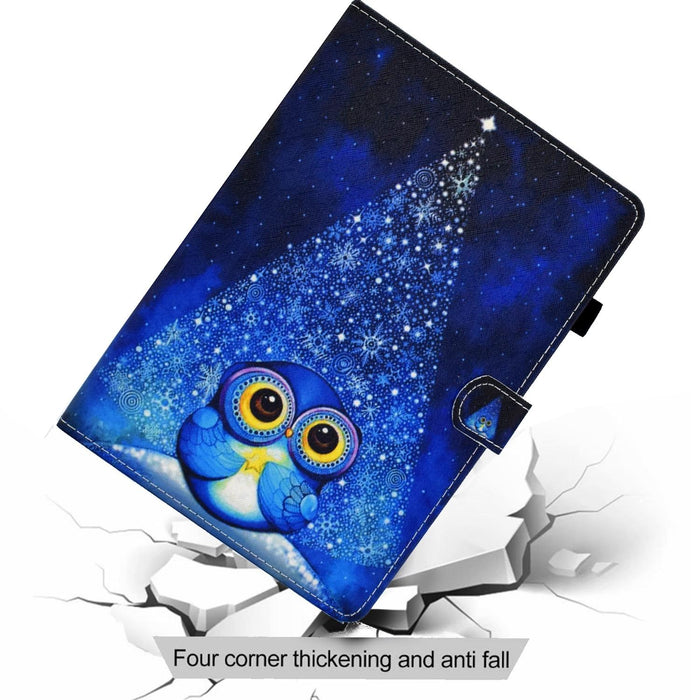 Coloured Drawing Stitching Smart Leather Tablet Case for iPad 10th Gen 10.9 2022