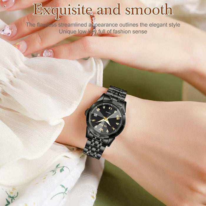 9931 Women Butterfly Buckle Luminous Waterproof Quartz Watch