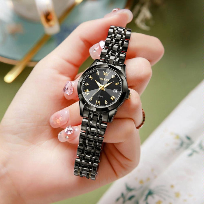 9931 Women Butterfly Buckle Luminous Waterproof Quartz Watch