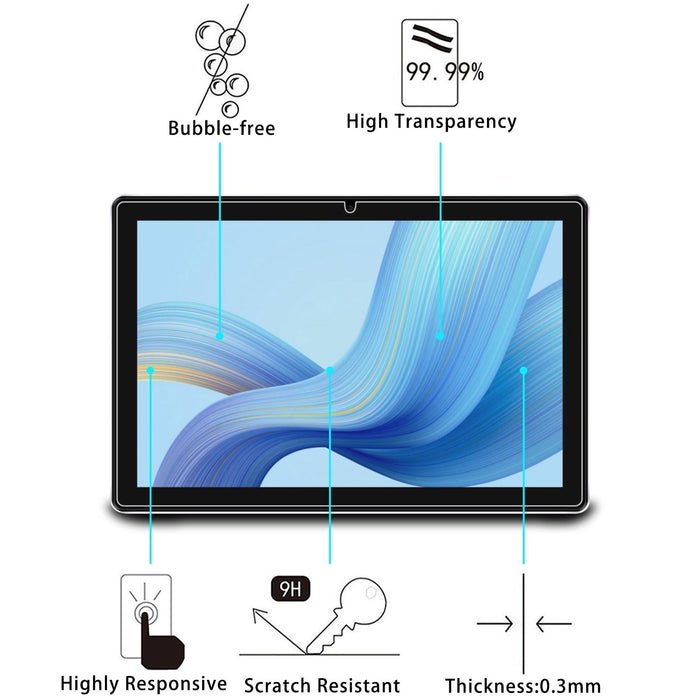 2Pcs 9H 0.3Mm Explosion-Proof Tempered Glass Film