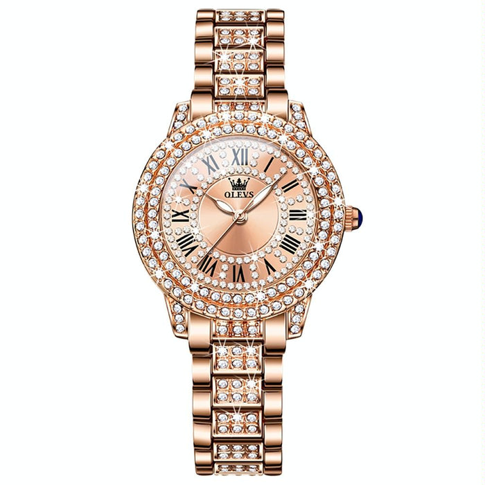 9943 Women Diamond Waterproof Quartz Watch